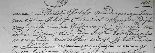 Afbeelding akte Etstoel