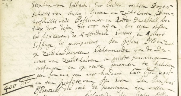 Afbeelding akte Jans Gosens