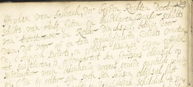 Afbeelding akte Jans Gosens