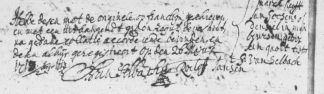 Akte Jans Gosens Afbeelding akte Jans Gosens