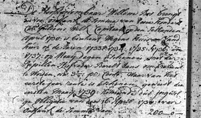 Afbeelding akte Roelof Jans