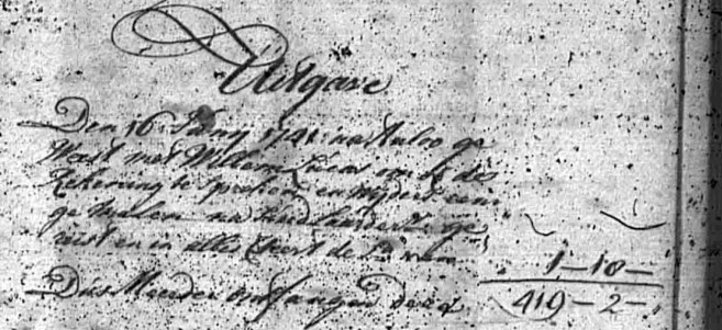 Afbeelding akte Roelof Jans